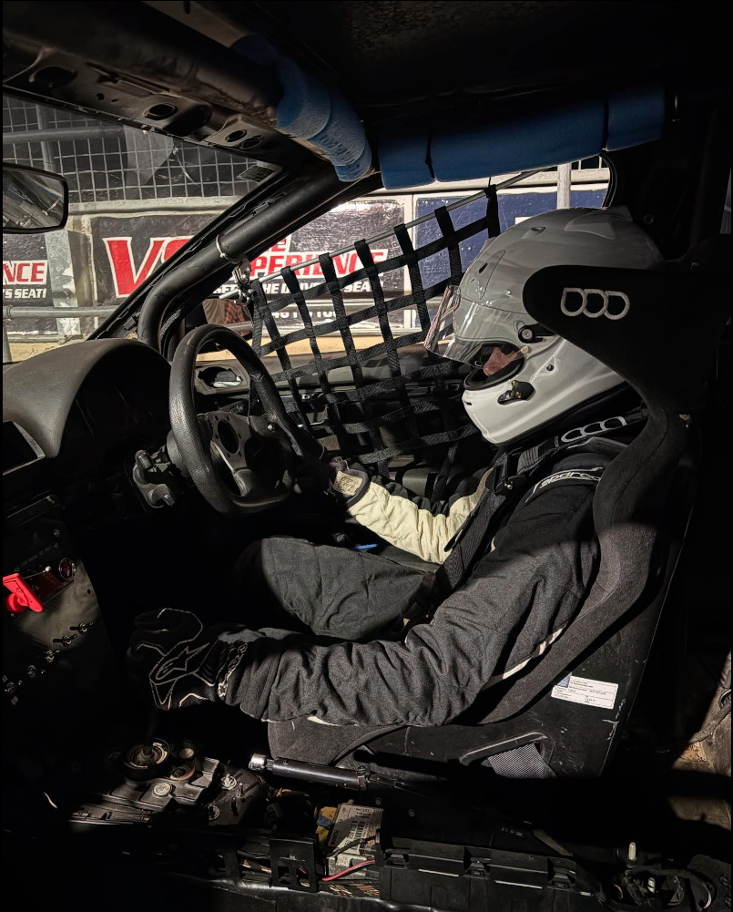 Tyson McGill locked into an Audi Quattro for 12hr race